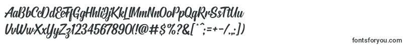 Шрифт Signatra – каллиграфические шрифты