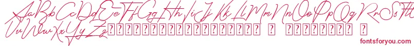 Signatrust Font – Red Fonts