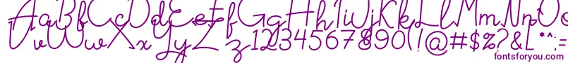 Signattured Font – Purple Fonts
