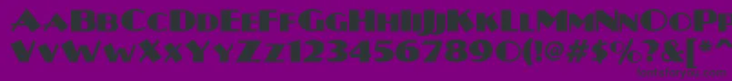 Plugnickelnf Font – Black Fonts on Purple Background