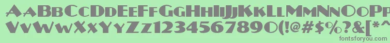 Plugnickelnf Font – Gray Fonts on Green Background