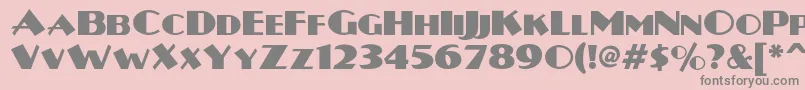 Plugnickelnf Font – Gray Fonts on Pink Background