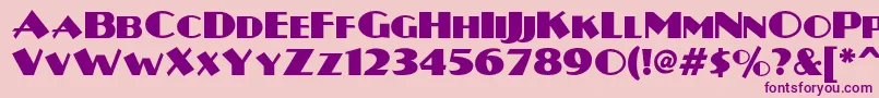 Plugnickelnf Font – Purple Fonts on Pink Background