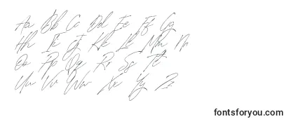 Czcionka SignatureVP PersonalUse