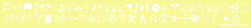 Significante Font – White Fonts on Yellow Background