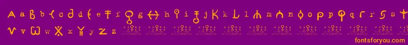 Police signs   zeichen 2 0 – polices orange sur fond violet