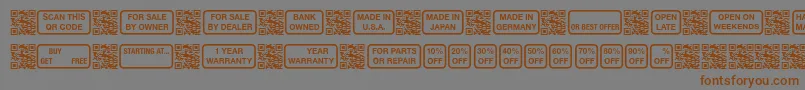 SignsforAdvertising Font – Brown Fonts on Gray Background