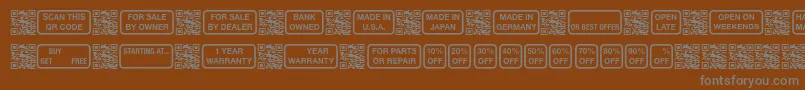 SignsforAdvertising Font – Gray Fonts on Brown Background