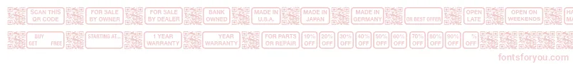 Czcionka SignsforAdvertising – różowe czcionki
