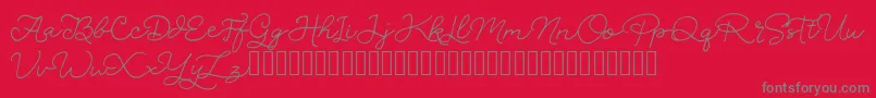 SignSound Font – Gray Fonts on Red Background