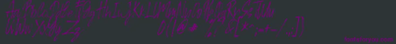 SIKATCH Font – Purple Fonts on Black Background