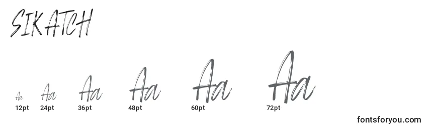 SIKATCH Font Sizes