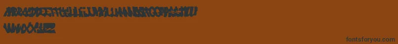 Sikz Tm Burner Font – Black Fonts on Brown Background