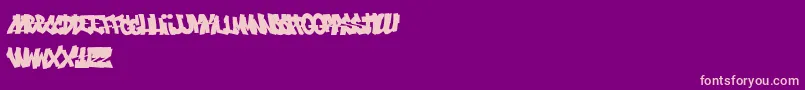 Sikz Tm Burner Font – Pink Fonts on Purple Background