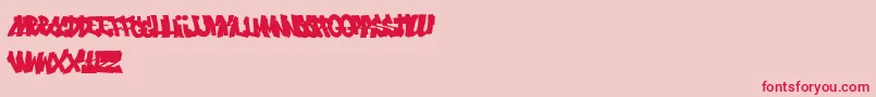 Sikz Tm Burner Font – Red Fonts on Pink Background