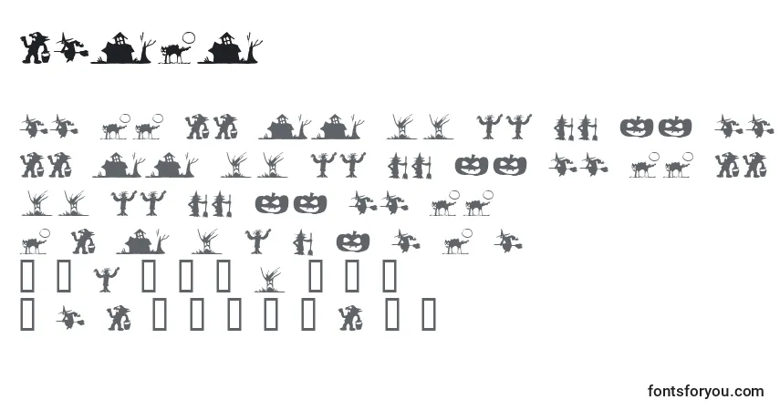 Czcionka SILBT    (140889) – alfabet, cyfry, specjalne znaki
