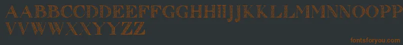 Zierinitialen1 Font – Brown Fonts on Black Background