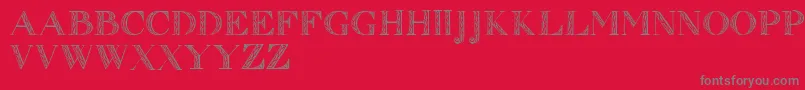 Zierinitialen1 Font – Gray Fonts on Red Background
