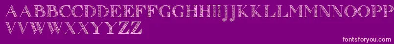 Zierinitialen1 Font – Pink Fonts on Purple Background