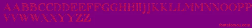 Zierinitialen1 Font – Red Fonts on Purple Background