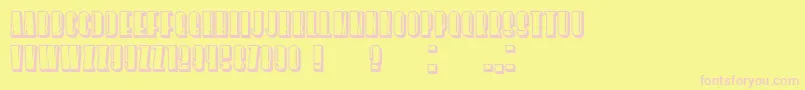 Silence Font – Pink Fonts on Yellow Background