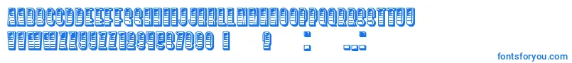 フォントSilenceGradient – 白い背景に青い文字