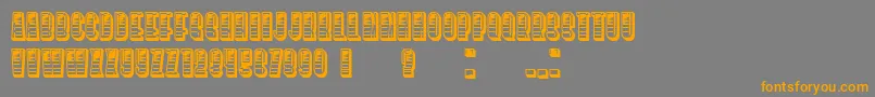 SilenceGradient Font – Orange Fonts on Gray Background