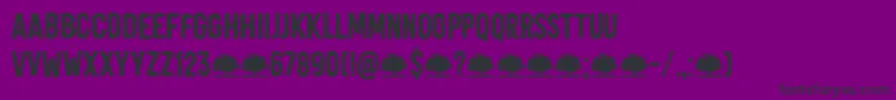 Silent Echo DEMO Font – Black Fonts on Purple Background