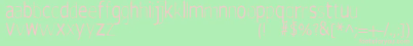 フォントsilent witness – 緑の背景にピンクのフォント