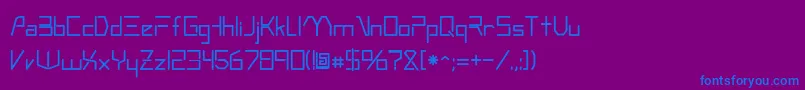 Andromeda Font – Blue Fonts on Purple Background