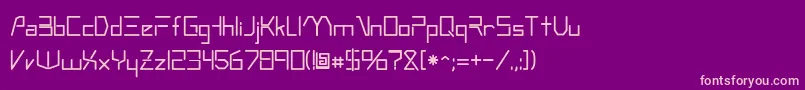 Andromeda Font – Pink Fonts on Purple Background
