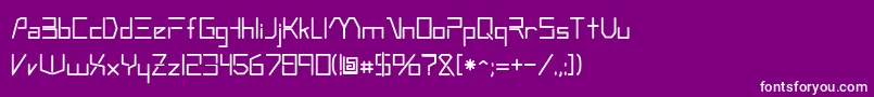 Andromeda Font – White Fonts on Purple Background