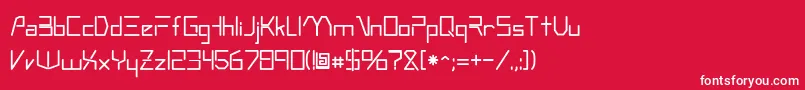 fuente Andromeda – Fuentes Blancas Sobre Fondo Rojo