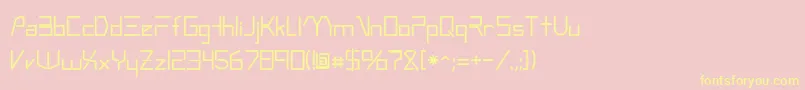 fuente Andromeda – Fuentes Amarillas Sobre Fondo Rosa