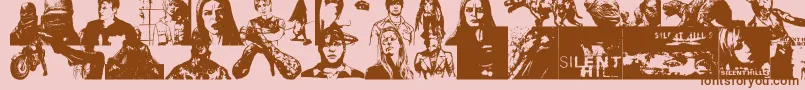More about SILHILL Font SILHILL Font – Brown Fonts on Pink Background