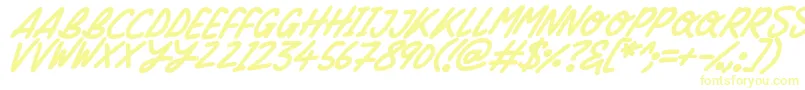 Silky Smooth Italic Font – Yellow Fonts