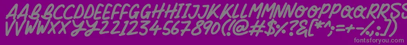 More about Silky Smooth Font Silky Smooth Font – Gray Fonts on Purple Background