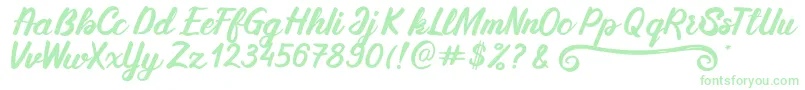 SilkyMilky Regular-fontti – vihreät fontit