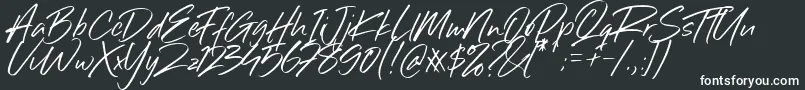 Sillii Willinn Font-Schriftart – Weiße Schriften