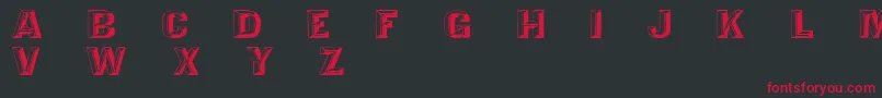 TejaratchiExLefti Font – Red Fonts on Black Background