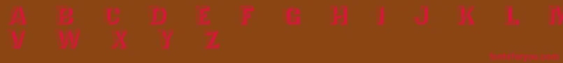 TejaratchiExLefti Font – Red Fonts on Brown Background