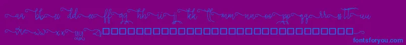 silverstar Font – Blue Fonts on Purple Background