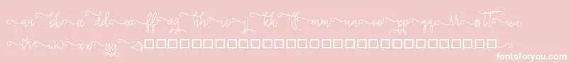 silverstar Font – White Fonts on Pink Background