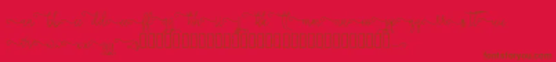 silverstar Font – Brown Fonts on Red Background