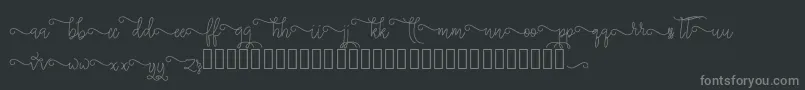 silverstar-Schriftart – Graue Schriften auf schwarzem Hintergrund