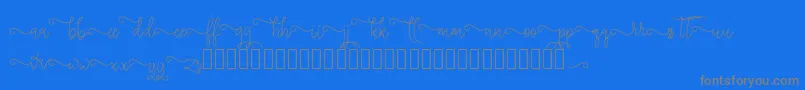 silverstar-Schriftart – Graue Schriften auf blauem Hintergrund