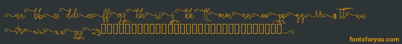 silverstar Font – Orange Fonts on Black Background