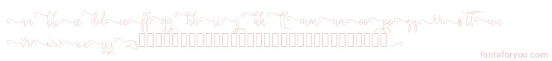 silverstar-Schriftart – Rosa Schriften auf weißem Hintergrund