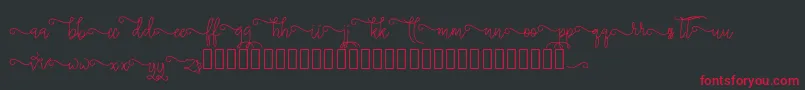 silverstar Font – Red Fonts on Black Background