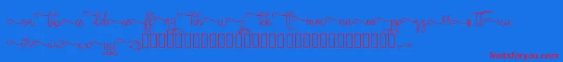 silverstar Font – Red Fonts on Blue Background